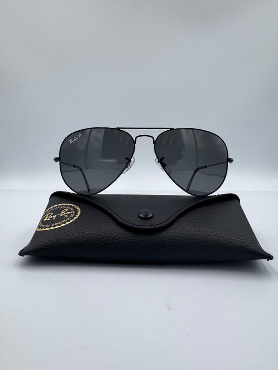 Ray-Ban Accessories - Ray-Ban RB3025 Aviator Large Metal Black Frame Black Lens 58mm New